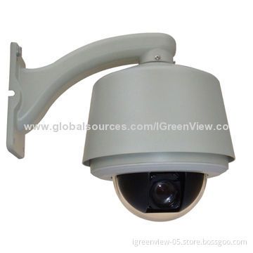 High speed dome camera, powerful 22x optical zoom, IP66, wall mount bracket, lightning protection